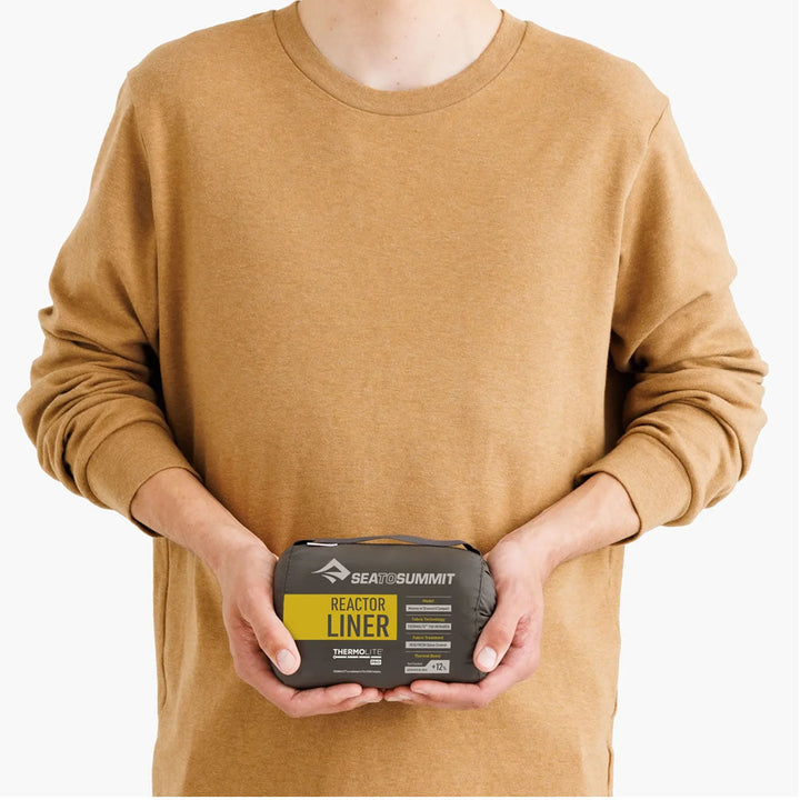 Sea To Summit Reactor Sleeping Bag Liner - Mummy Standard Beluga Black