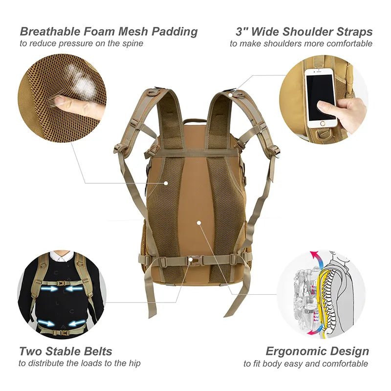 30L Military Style Backpack - HikeWare