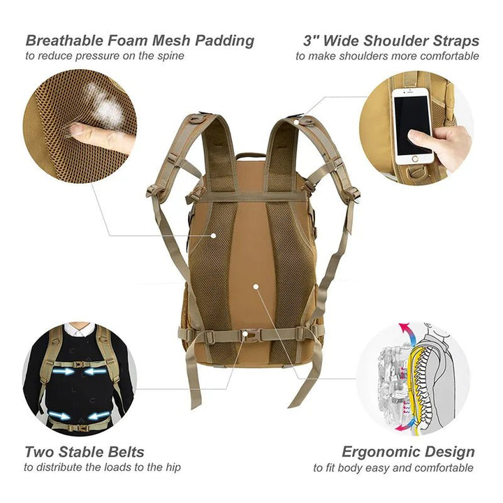 30L Military Style Backpack - HikeWare