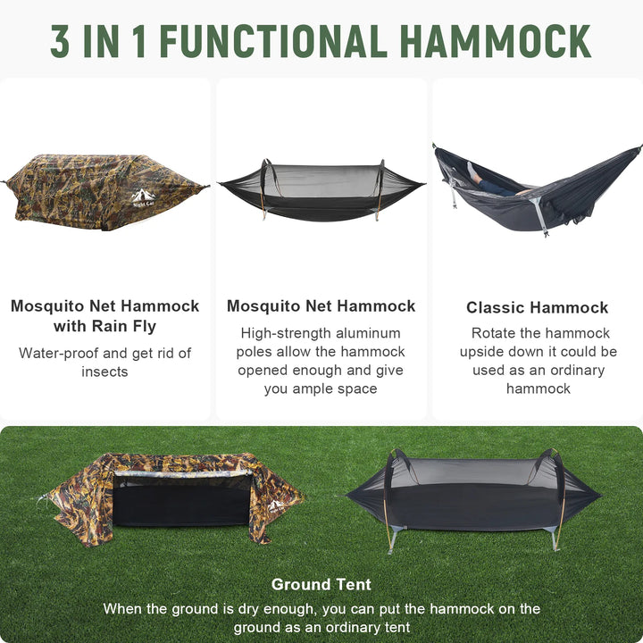 Night Cat Hammock Tent with mosquito net, HikeWare