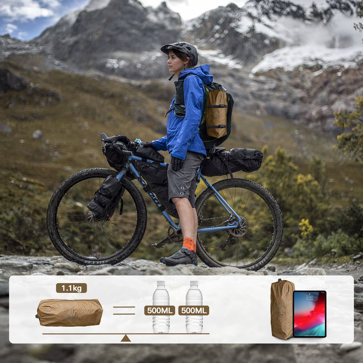 Night Cat 1 Person Ultralight Trekking Pole Tent vestibule and door