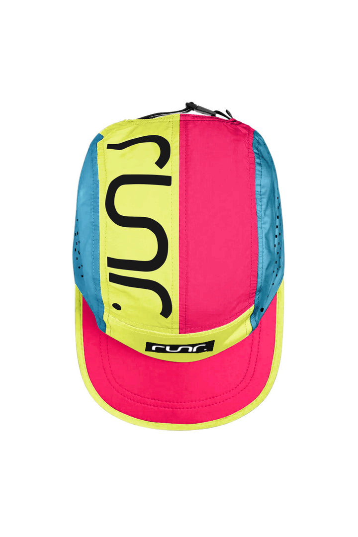 Runr Amsterdam running hat worn outdoors