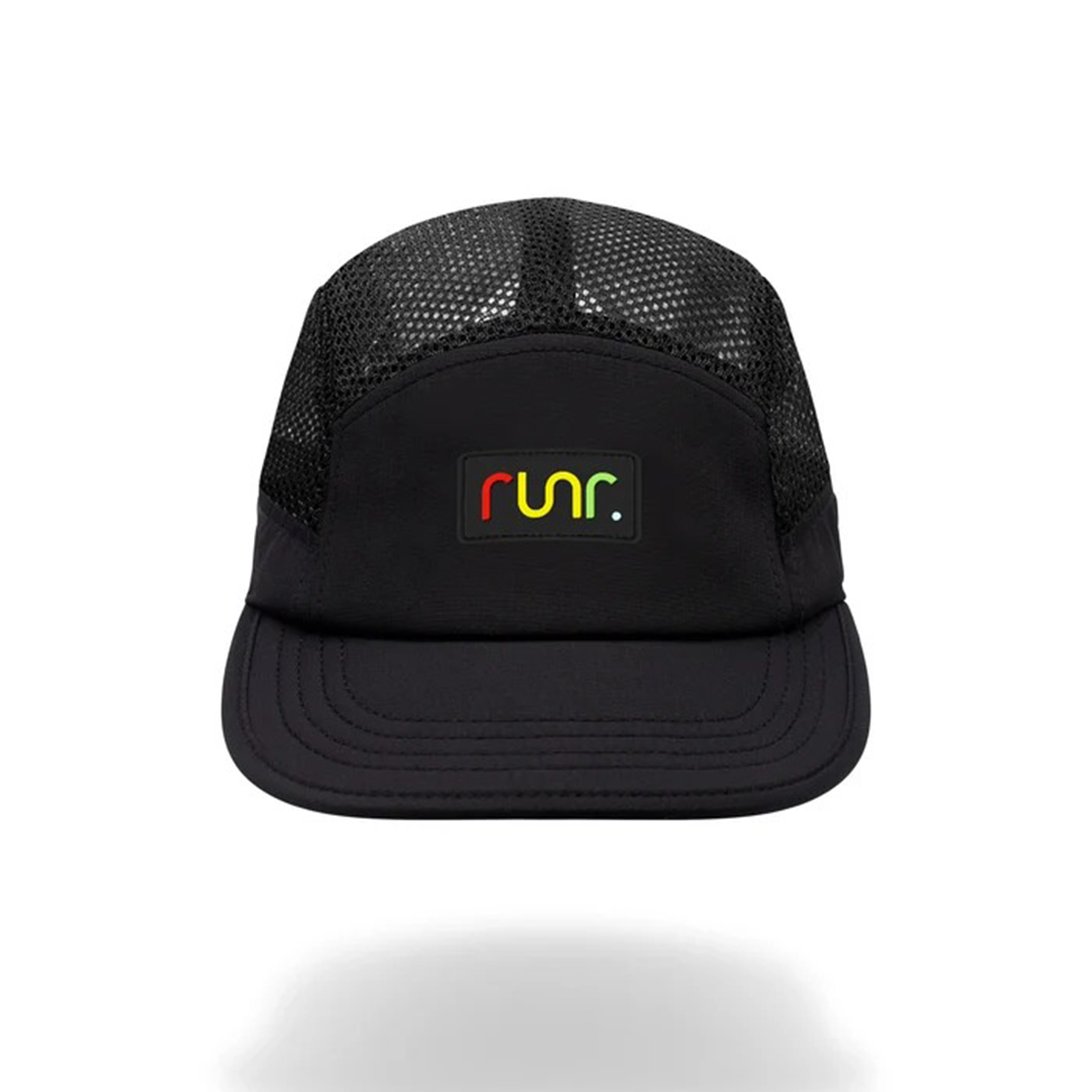 Runr Phoenix Airflow technical running hat with black mesh