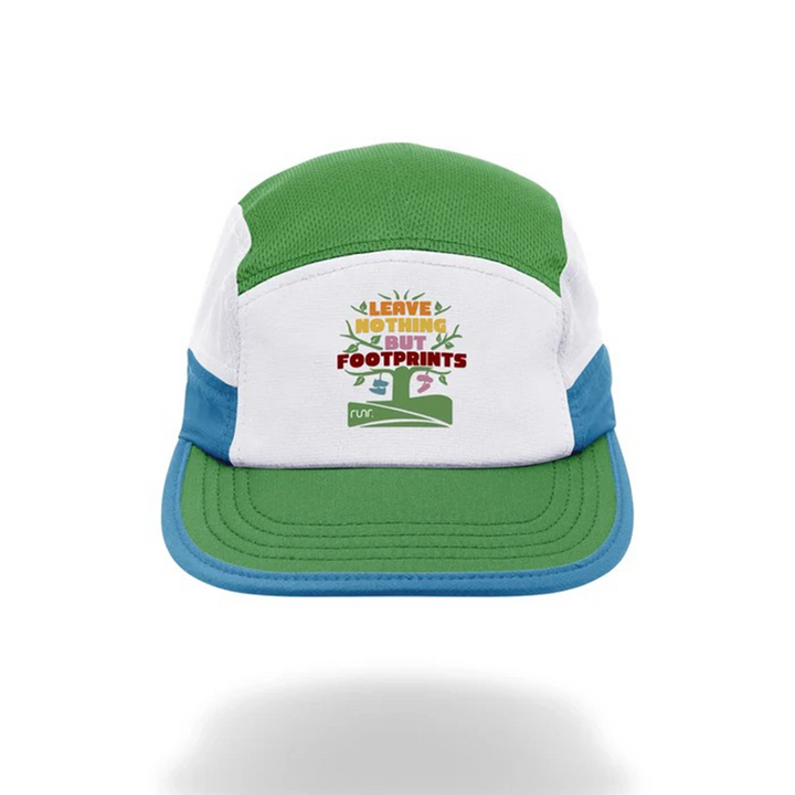 Runr Leave Nothing But Footprints Trails technical running hat