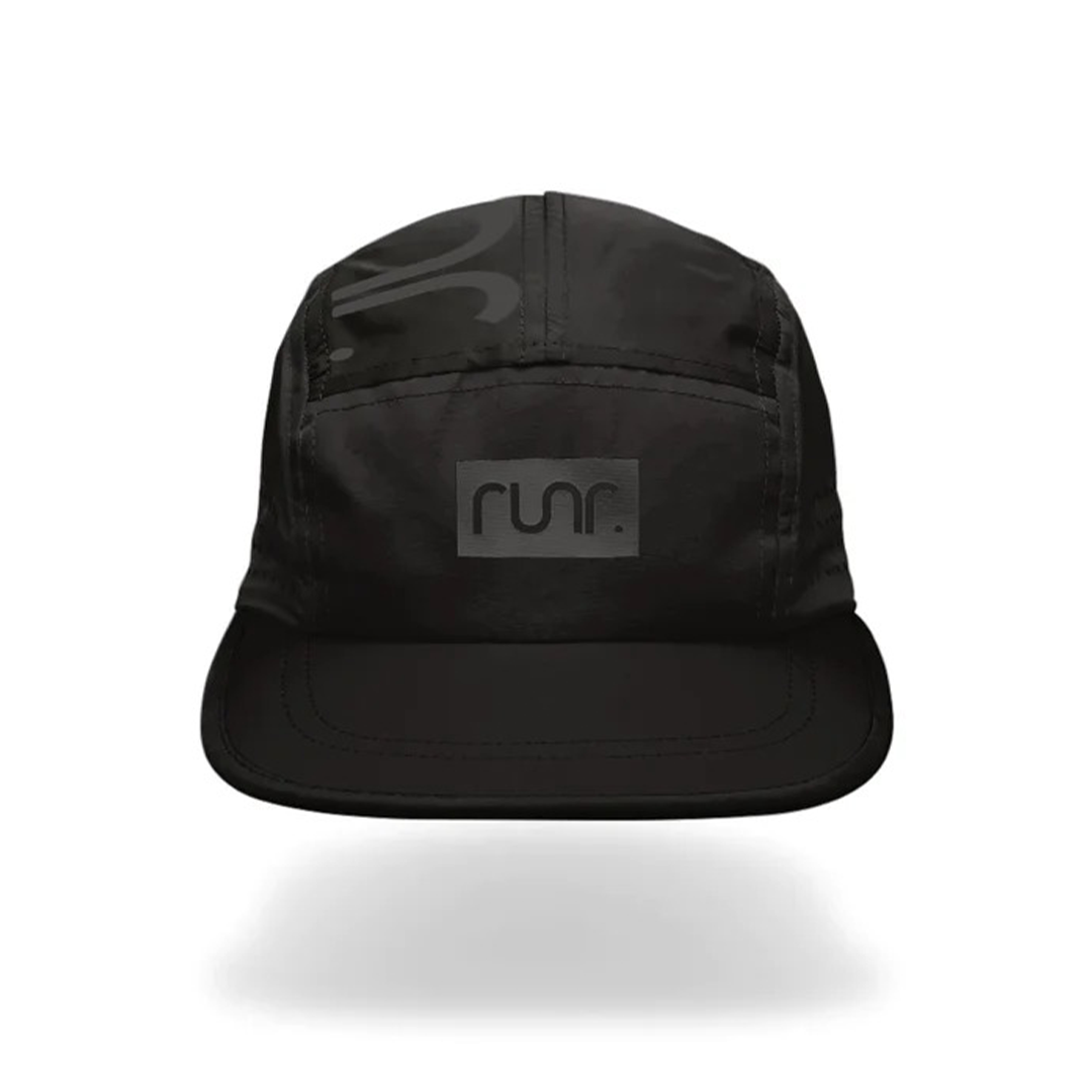 Runr Milan Blackout technical running hat in black