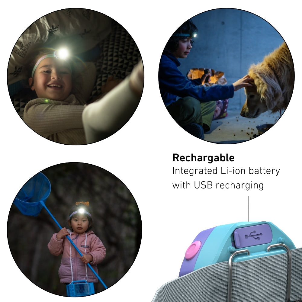 KidLED4R Rechargeable Head Torch - HikeWare  