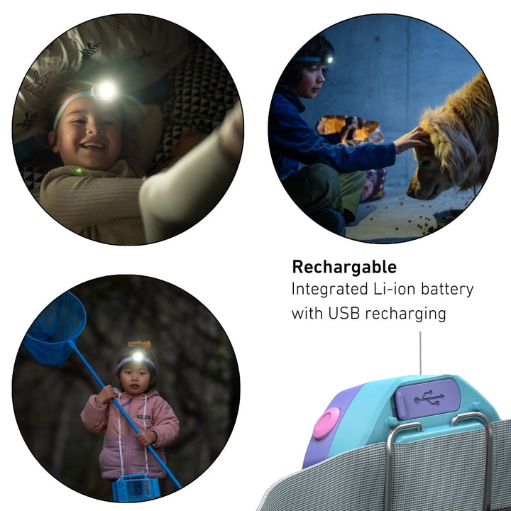 KidLED4R Rechargeable Head Torch - HikeWare  