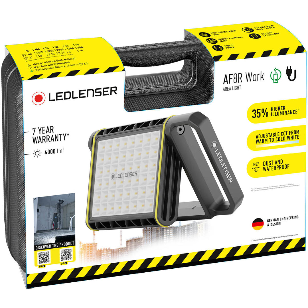 AF8R WORK Rechargeable Area Flood Light, 4000 Lumens - HikeWare  