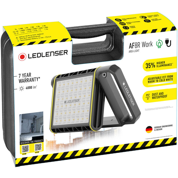 AF8R WORK Rechargeable Area Flood Light, 4000 Lumens - HikeWare  