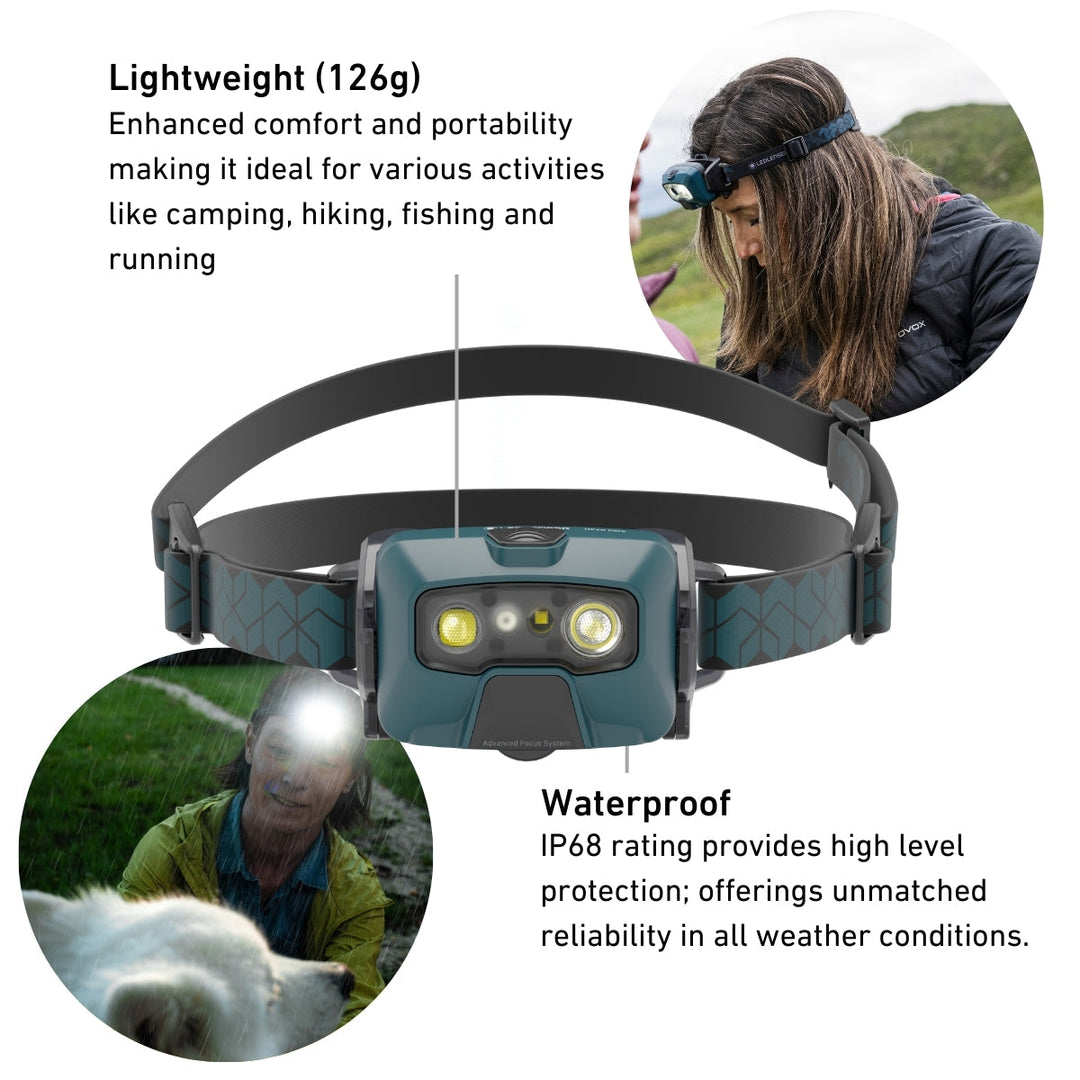 HF6R CORE Rechargeable Head Torch, 800 Lumens, Black - HikeWare  