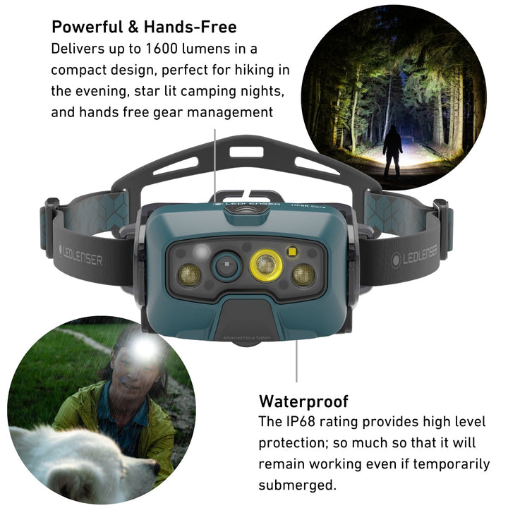 HF8R CORE Rechargeable Head Torch, 1600 Lumens - HikeWare  