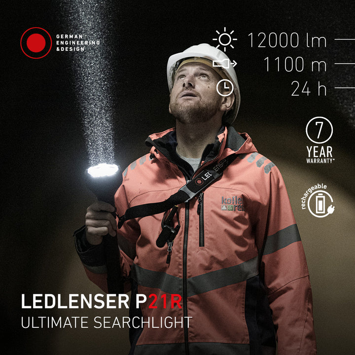 P21R Rechargeable Torch 2025, 12000 Lumens - HikeWare  