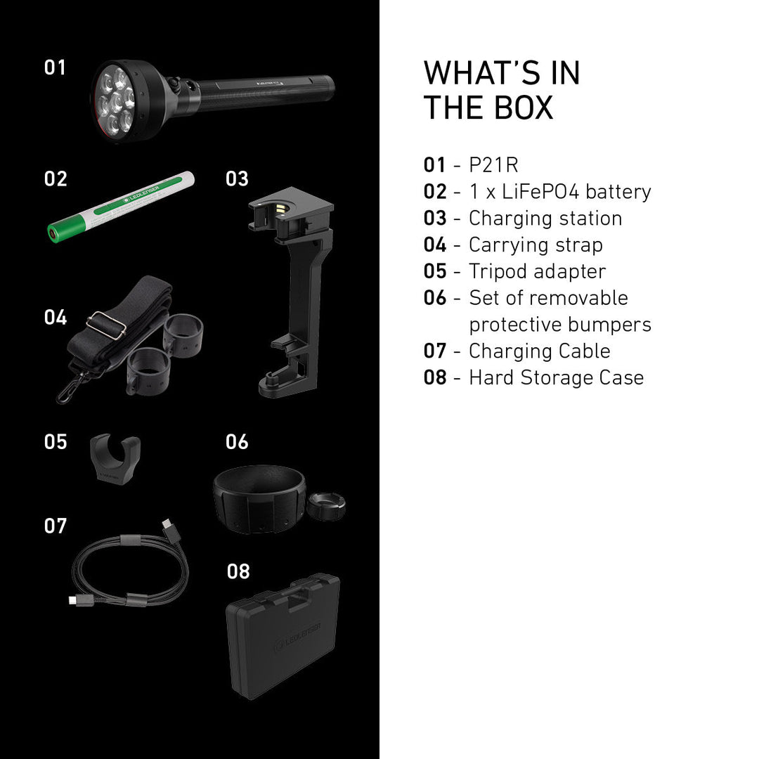 P21R Rechargeable Torch 2025, 12000 Lumens - HikeWare  