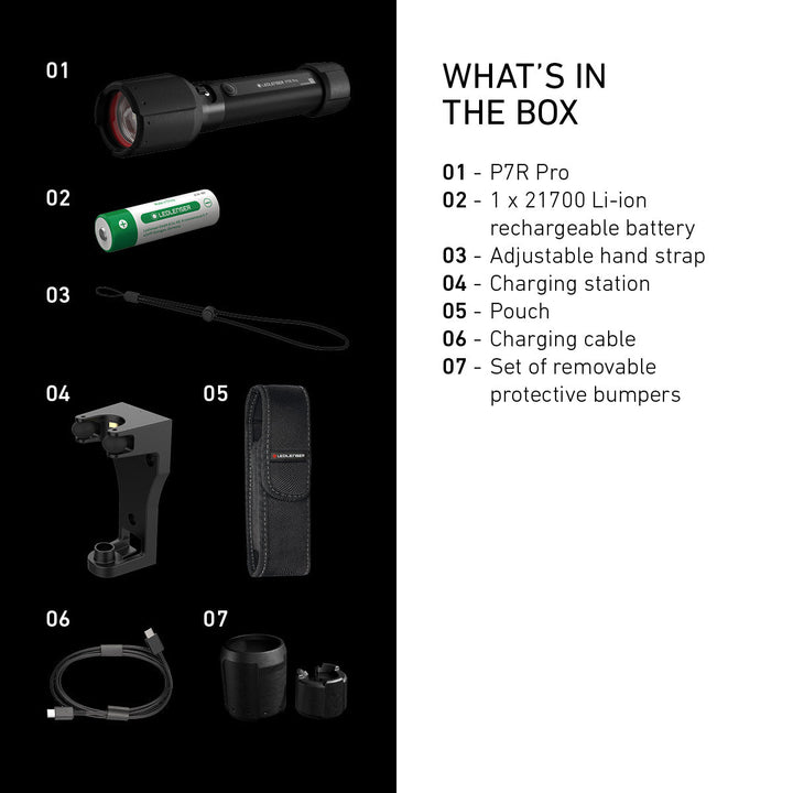 P7R Pro Rechargeable Torch 2025, 2000 Lumens - HikeWare  