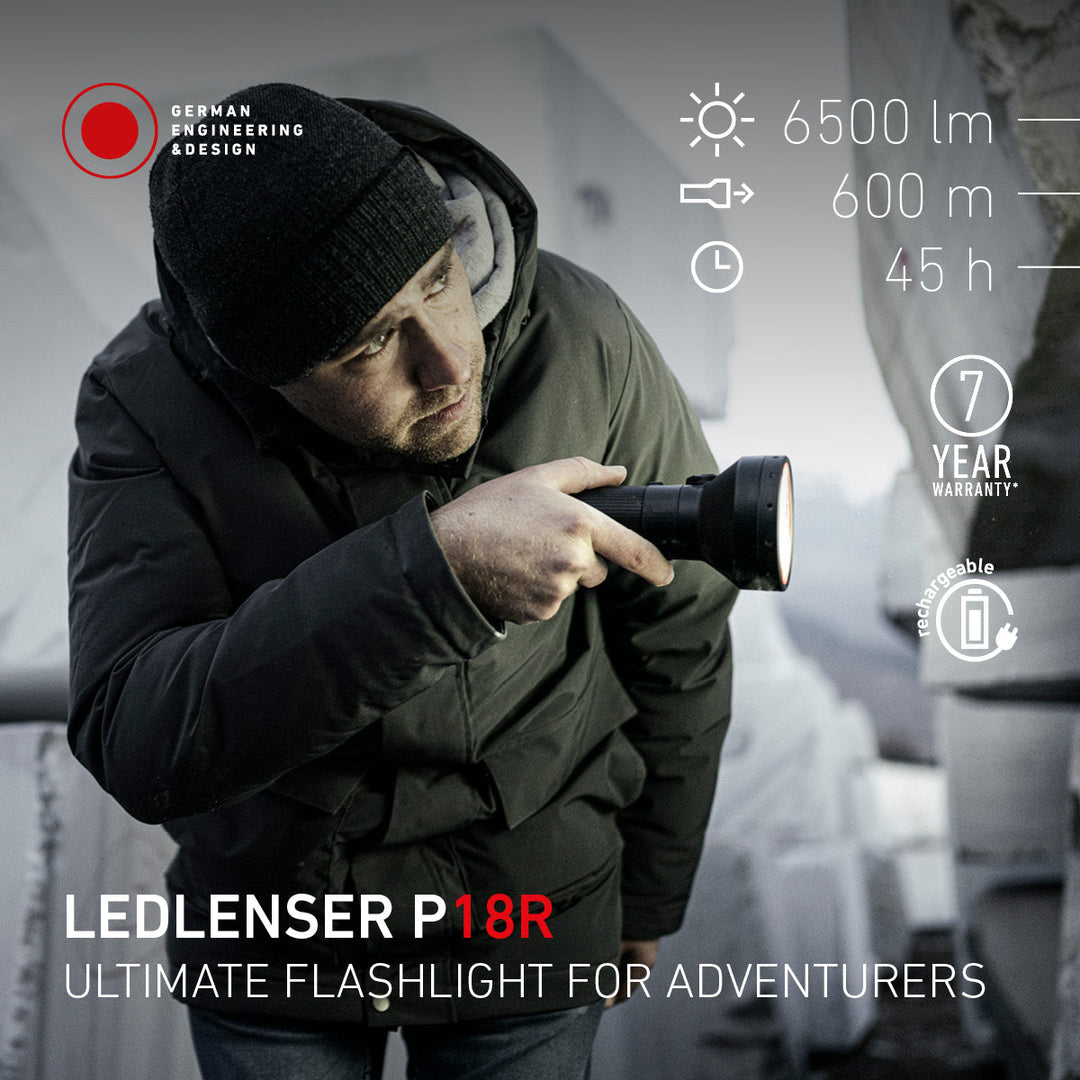 P18R Rechargeable Torch 2025, 6500 Lumens - HikeWare  