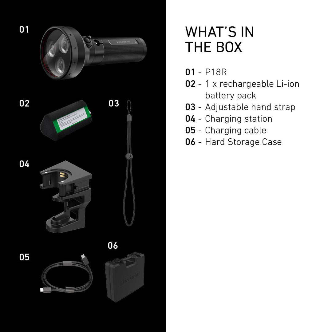 P18R Rechargeable Torch 2025, 6500 Lumens - HikeWare  