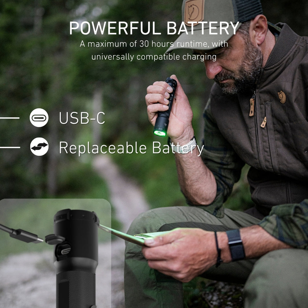 TAC7R RGB Tactical Rechargeable Torch 2026, 3200 Lumens - HikeWare  