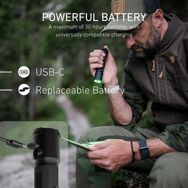 TAC7R RGB Tactical Rechargeable Torch 2026, 3200 Lumens - HikeWare  