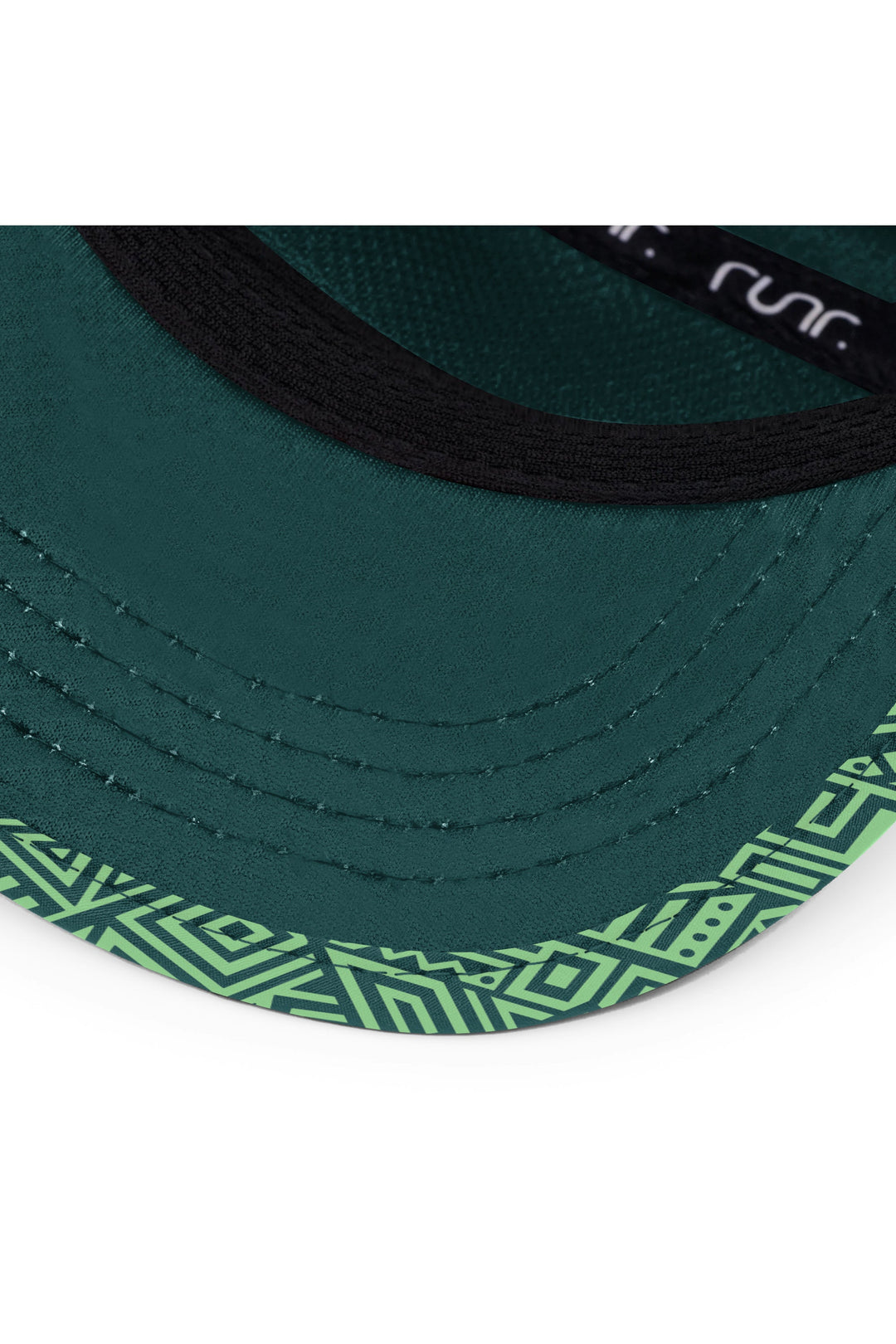 Runr Lima running hat - under-peak view