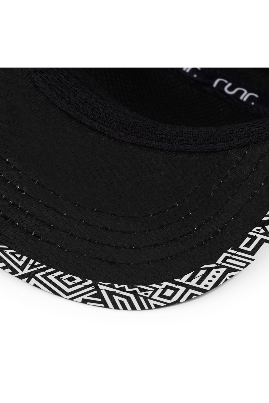 Runr Santiago running hat - under-peak view