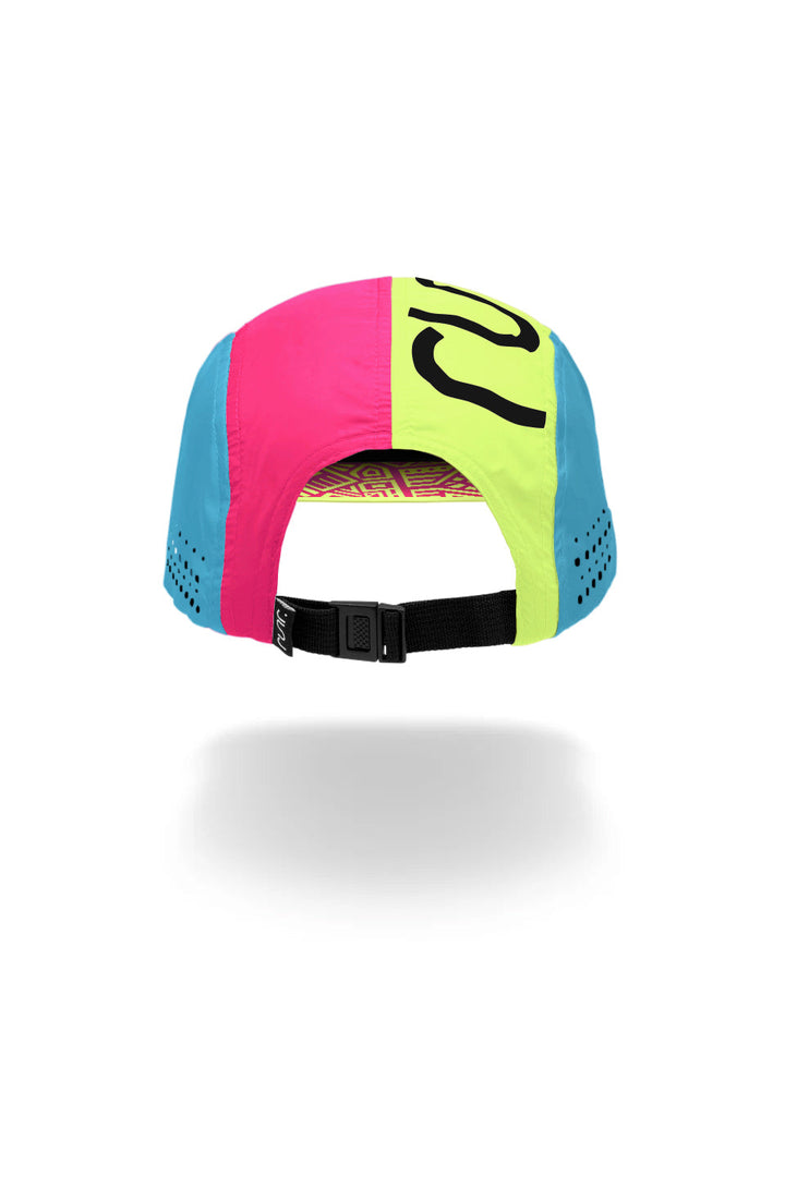 Runr Amsterdam running hat worn on a run