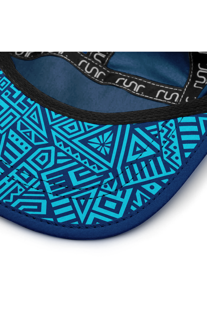 Runr Chicago running hat - under-peak view