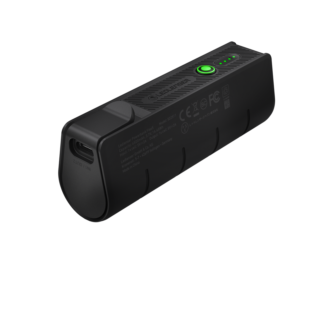 FLEX5 Li-ion Power Bank Plus 4500mAh, Includes 1 x 21700 - HikeWare  