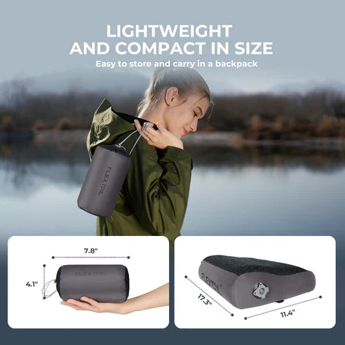 Flextail ZERO Pillow - B Shape Inflatable Camping Air Pillow (Thick Version) - HikeWare  