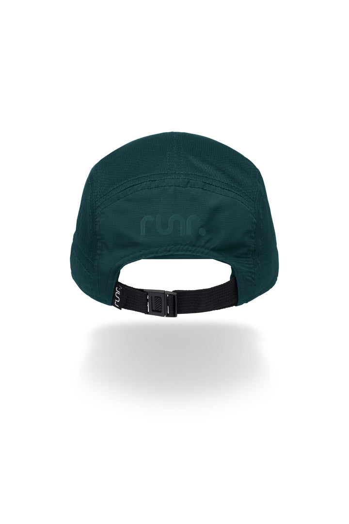 Runr Bruges running hat in green - back view