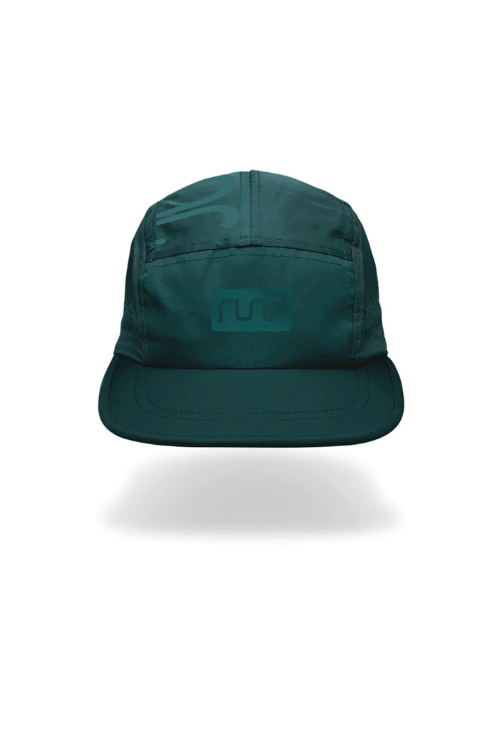 Runr Porto running hat in green - front view