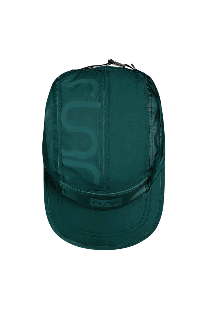 Runr Porto running hat in green - top view