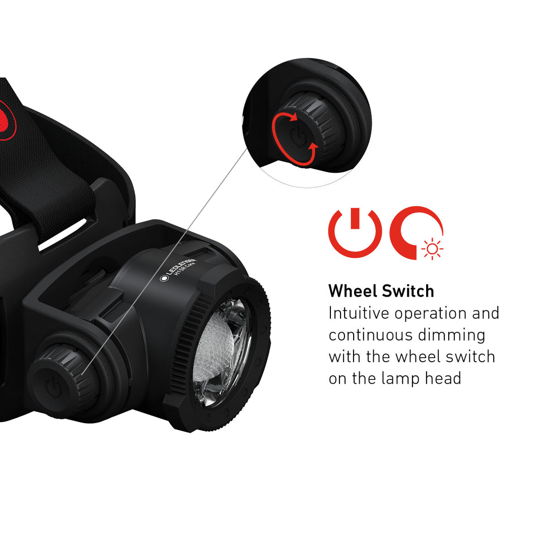 H15R Core Rechargeable Head Torch, 2500 Lumens - HikeWare  