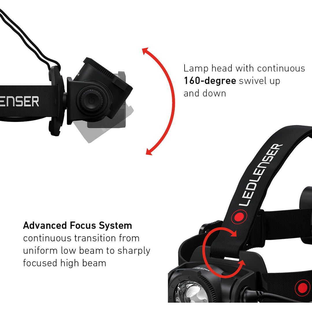 H15R Core Rechargeable Head Torch, 2500 Lumens - HikeWare  