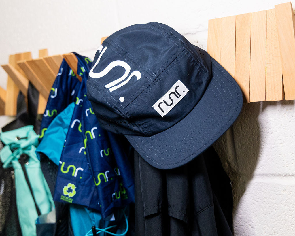 Runr Chicago running hat - lifestyle shot