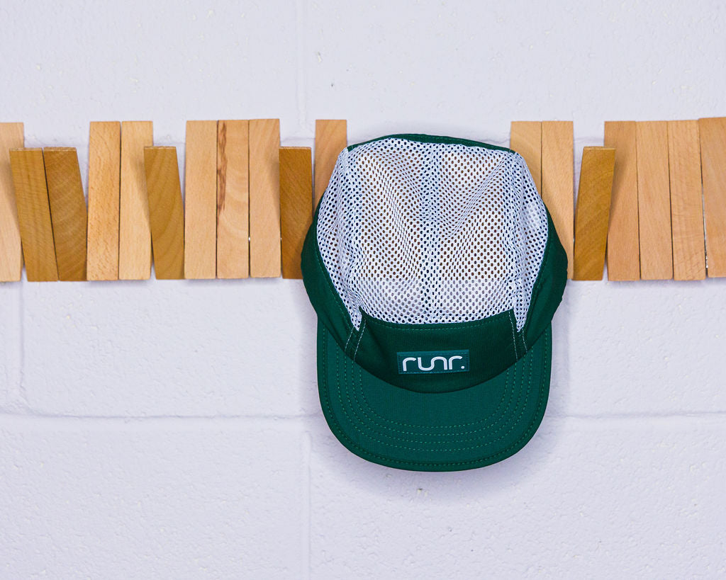 Runr Austin Airflow running hat - lifestyle shot