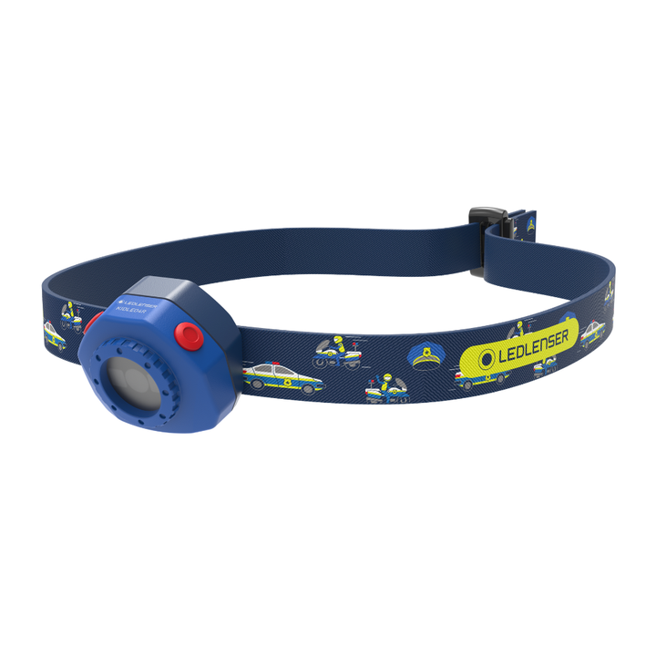 KidLED4R Rechargeable Head Torch, Blue Police - HikeWare  