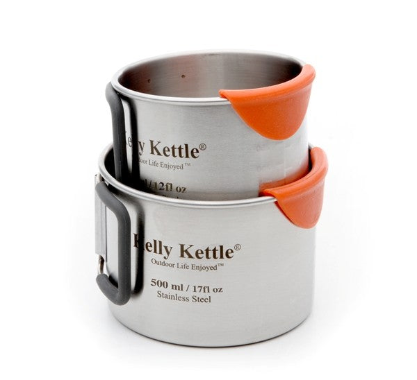 Kelly Kettle Camping Cup Set (350 &amp; 500ml) - HikeWare  