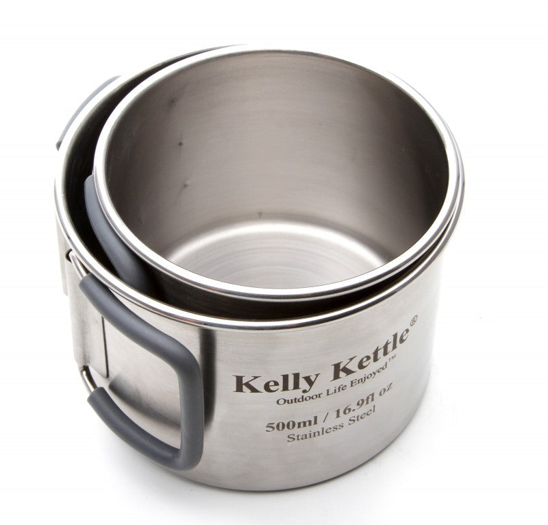 Kelly Kettle Camping Cup Set (350 &amp; 500ml) - HikeWare  