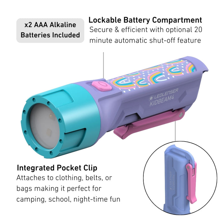 KidBEAM4 Purple Rainbows Children&