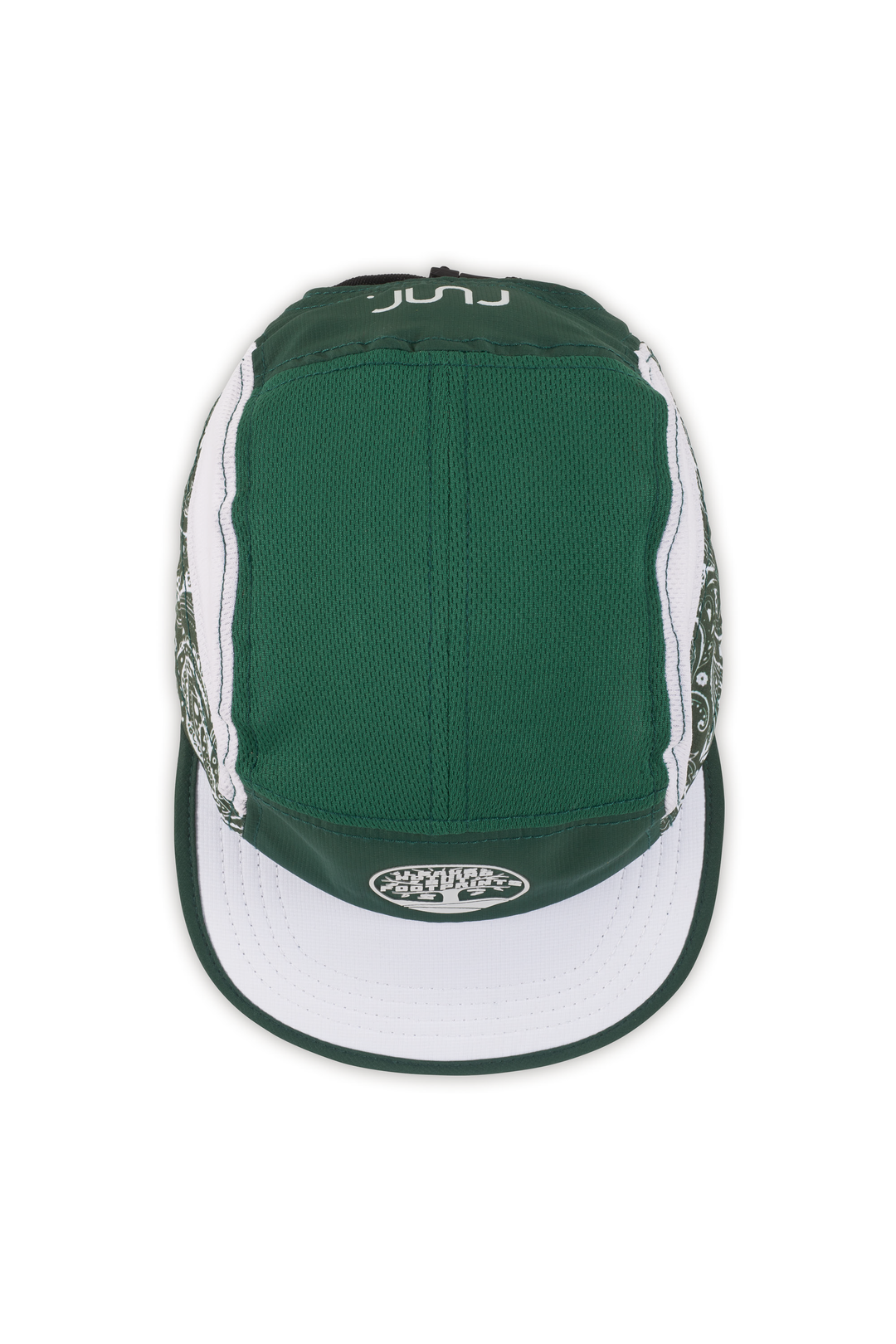 Runr Leave Nothing But Footprints running hat - top view