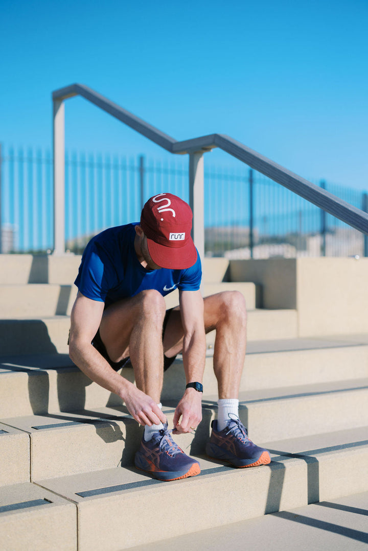 Runr Lisbon running hat - side view