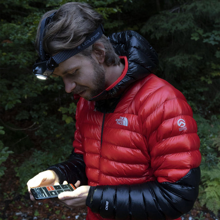 MH11 RGB Rechargeable Head Torch, 1000 Lumens - HikeWare  