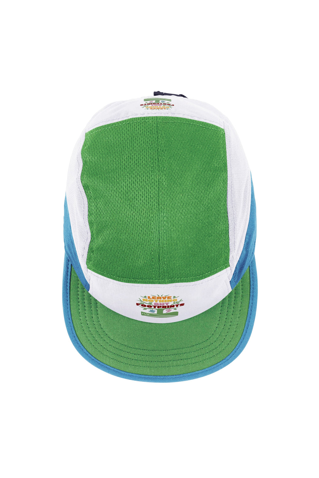 Runr Leave Nothing But Footprints Trails running hat - top view