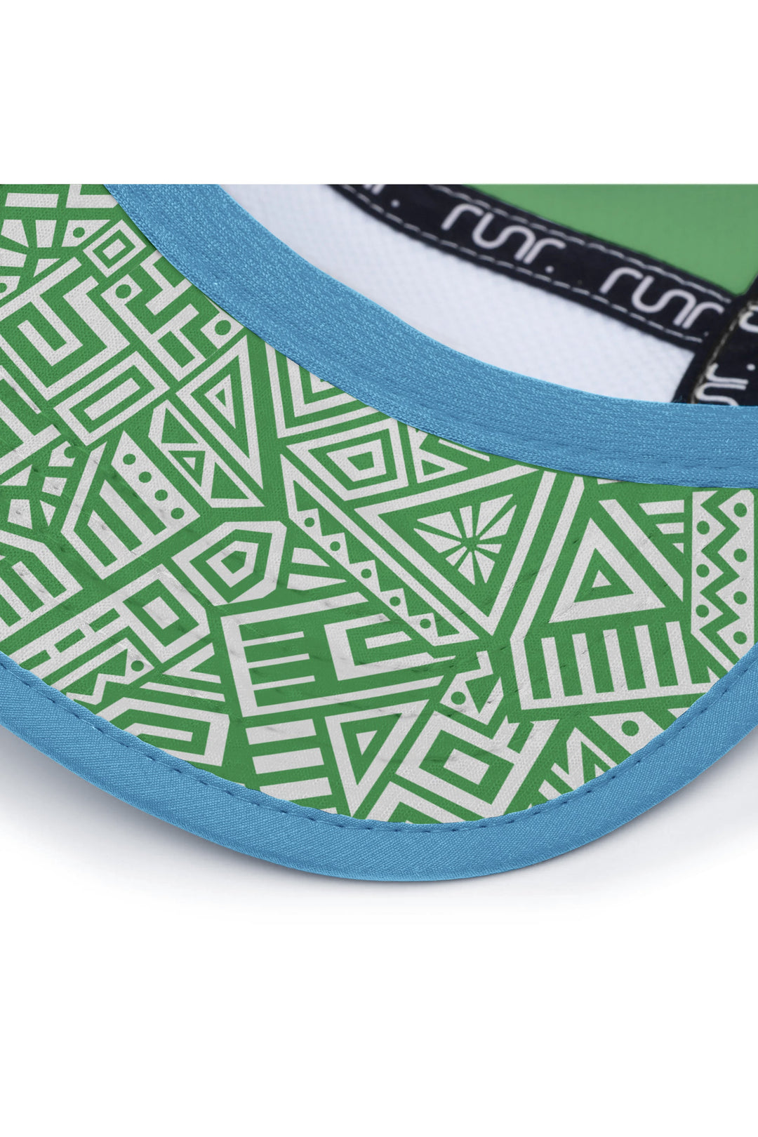Runr Leave Nothing But Footprints Trails running hat - under-peak view