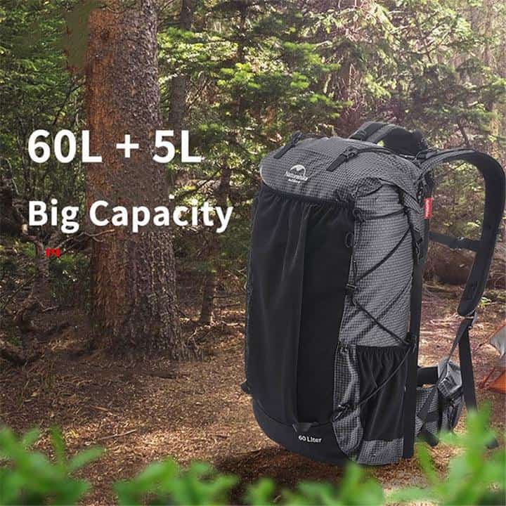 Naturehike Rock 60L+5L With Rain Cover Backpack - HikeWare  