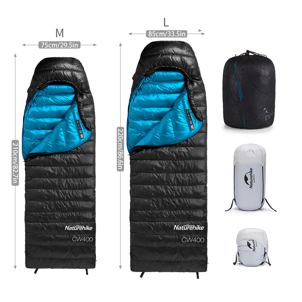 Naturehike Duck Down Sleeping Bag - Various Sizes - HikeWare  