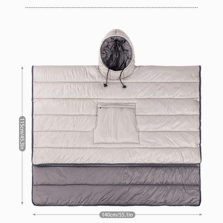 Naturehike Outdoor Camping Cloak Style Cotton Sleeping Bag (Various colours) - HikeWare  