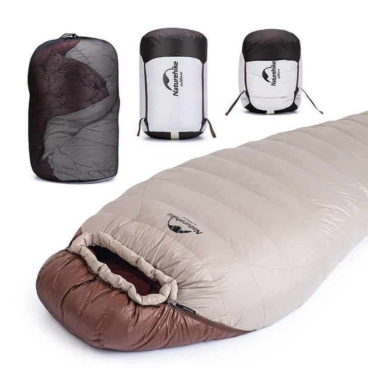 Naturehike Snowbird Mummy duck down winter Sleeping Bag (Various Sizes and Ratings ) - HikeWare  