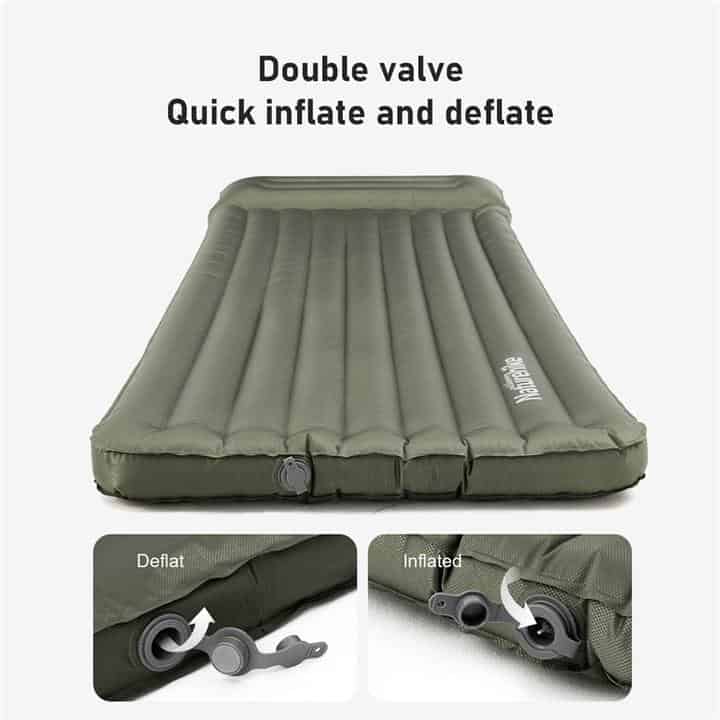 Naturehike Thick TPU Inflatable Sleeping Mat With Pillow (Wide) - HikeWare  