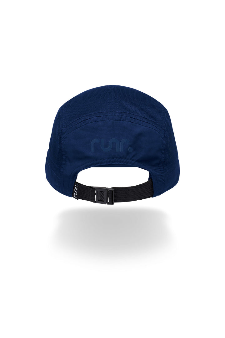 Runr Auckland running hat in navy - back view